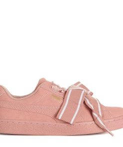 Damskor Scorett Outlet | Suede Heart Satin Sneakers